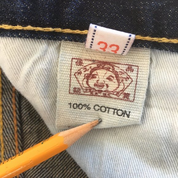 Evisu No.3 Button Fly Selvedge Jeans 33 - Picture 11 of 16